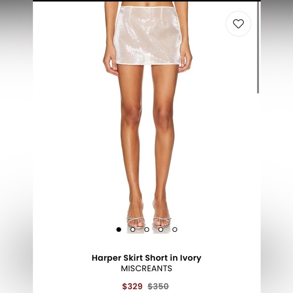 New! Revolve x Miscreants Harper Pink Sequin Mini Skirt 💖 XS NWT! - Picture 3 of 12